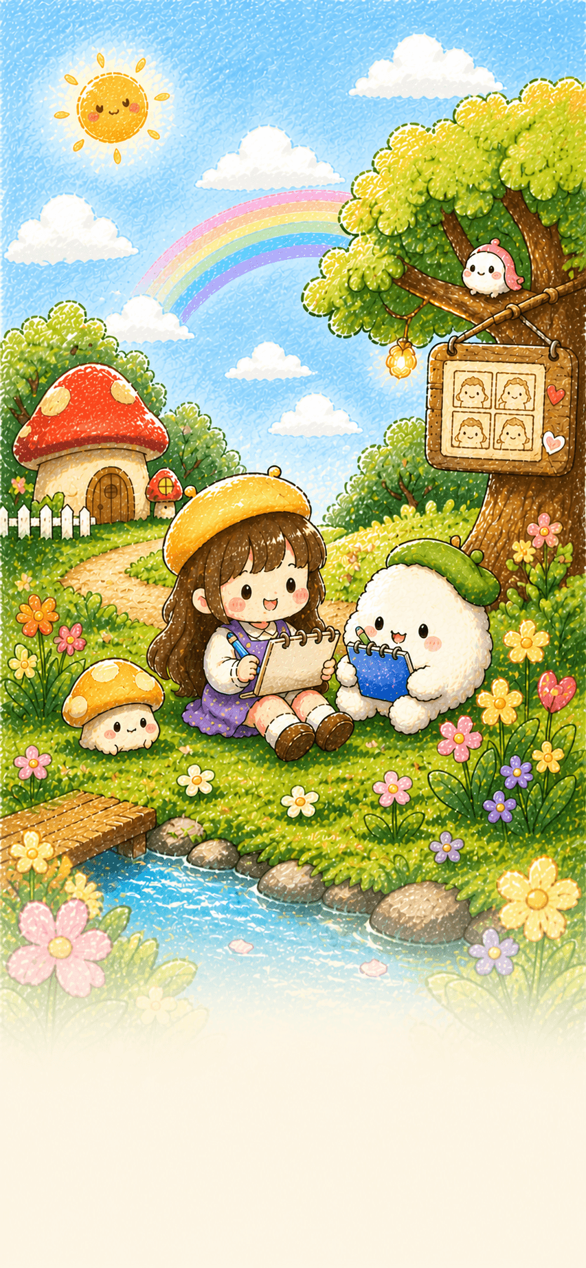 만화일기 배경